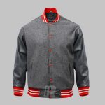 Custom Varsity Jackets Black Grey