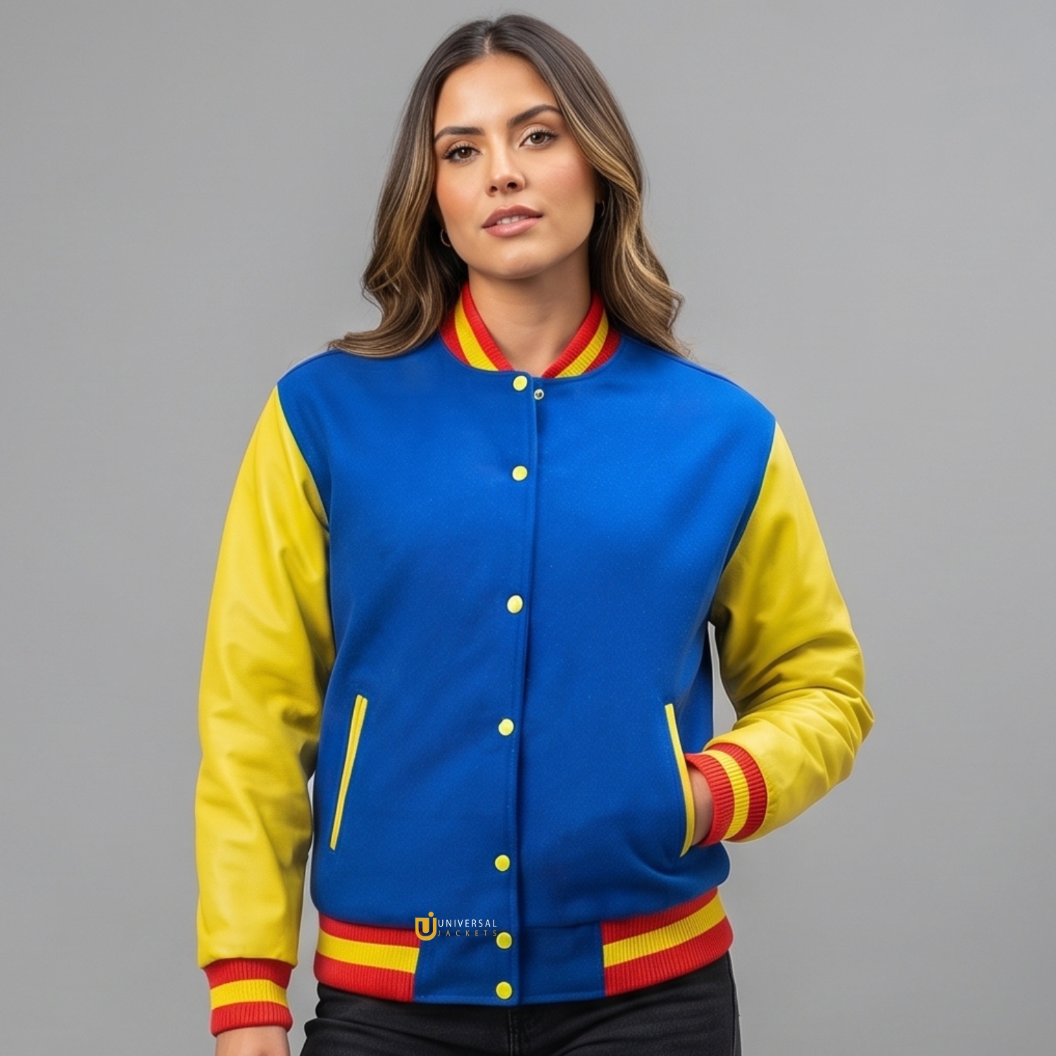Custom Varsity Jackets Wool Leather front Custom Varsity Jackets Wool Leather