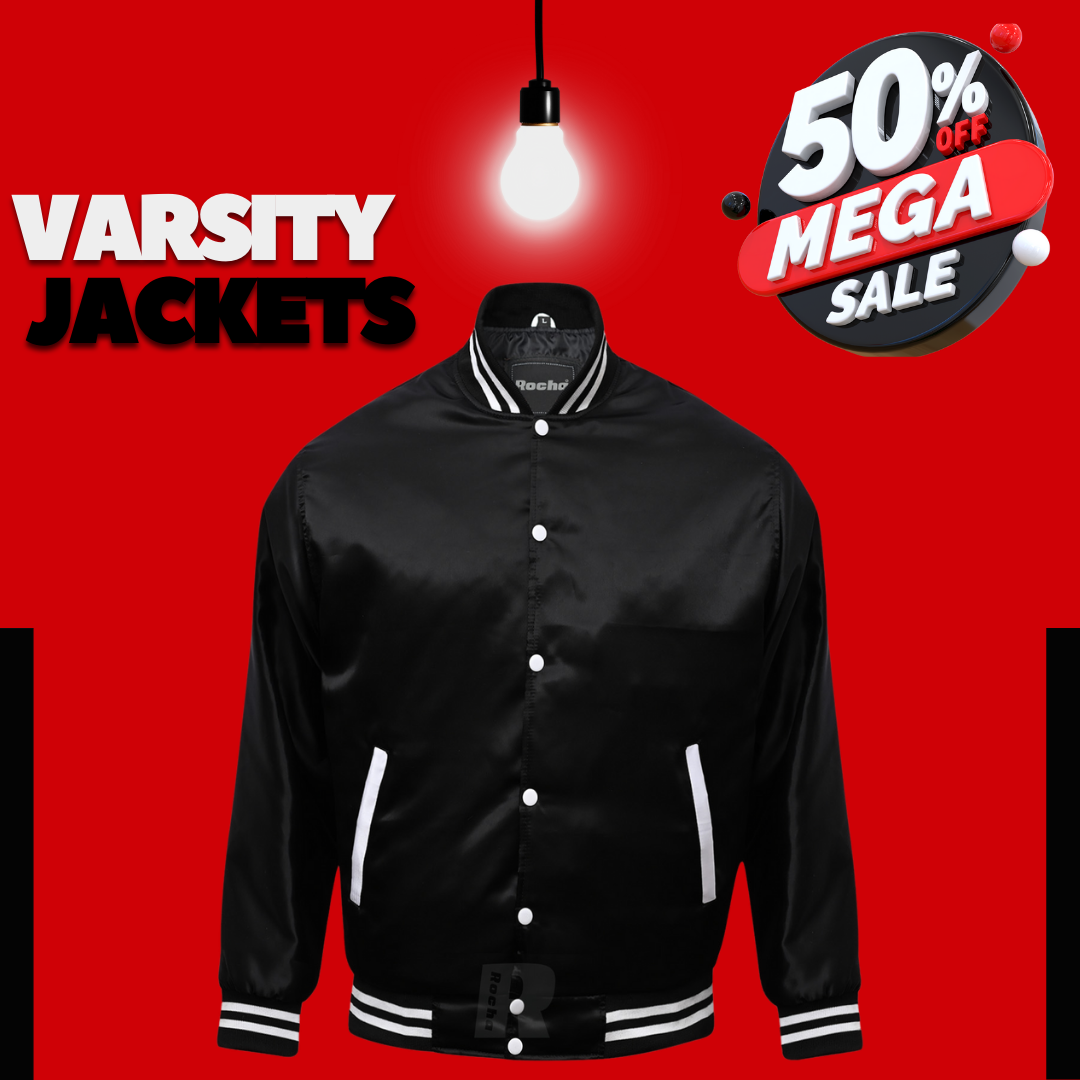 Custom Letterman Jackets Black