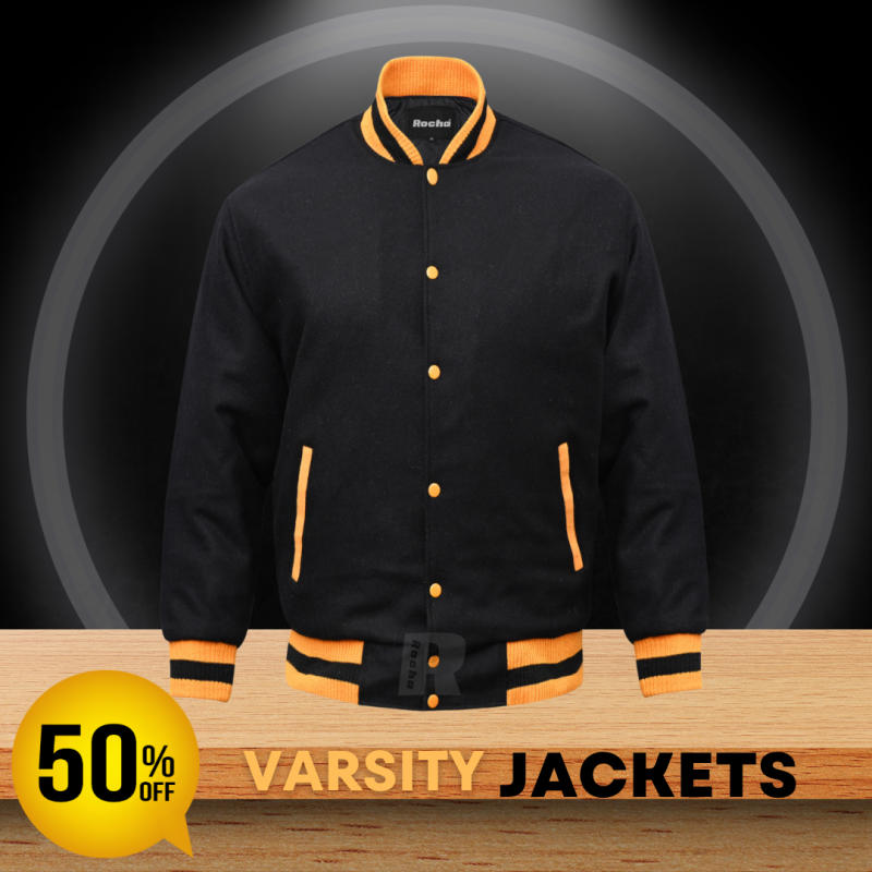 Custom Varsity Jackets Black