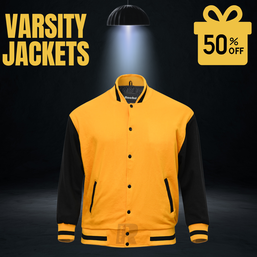 Custom Varsity Jackets Gold