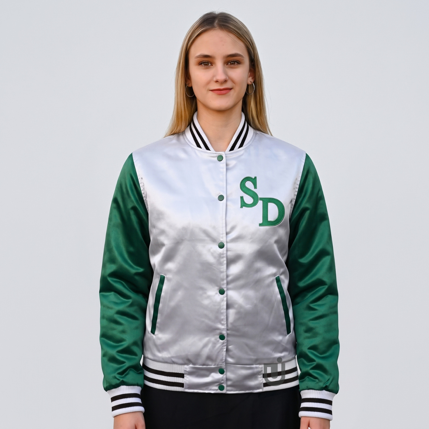 Women's Two-Tone Satin Jacket Women's Two-Tone Satin Jacket