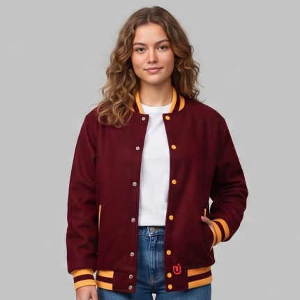 All Wool Varsity Jacket for Women