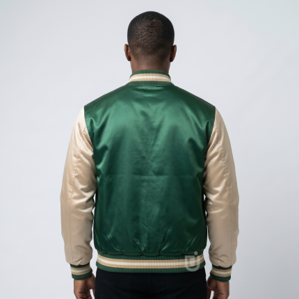 Forest Green Satin Varsity