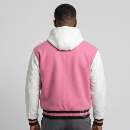 Men's Pink Letterman