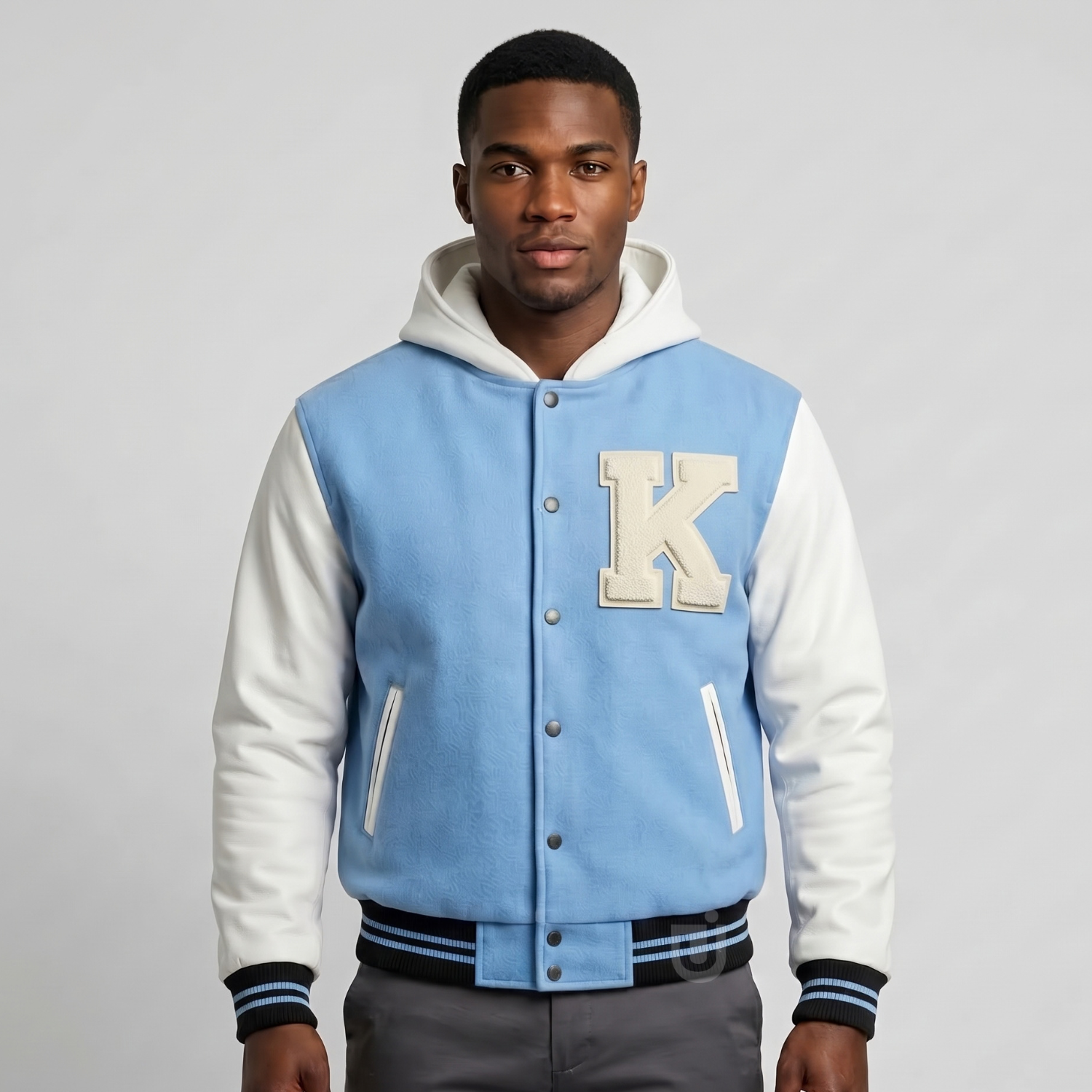 Sky Blue Hooded Varsity Sky Blue Hooded Varsity