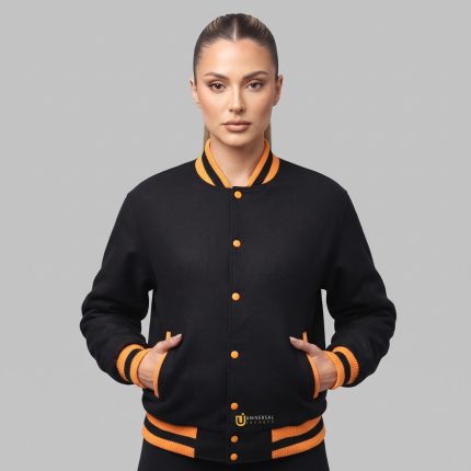 Wool Varsity Jacket for Women