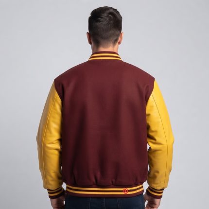 Wool and Leather Letterman Jacket